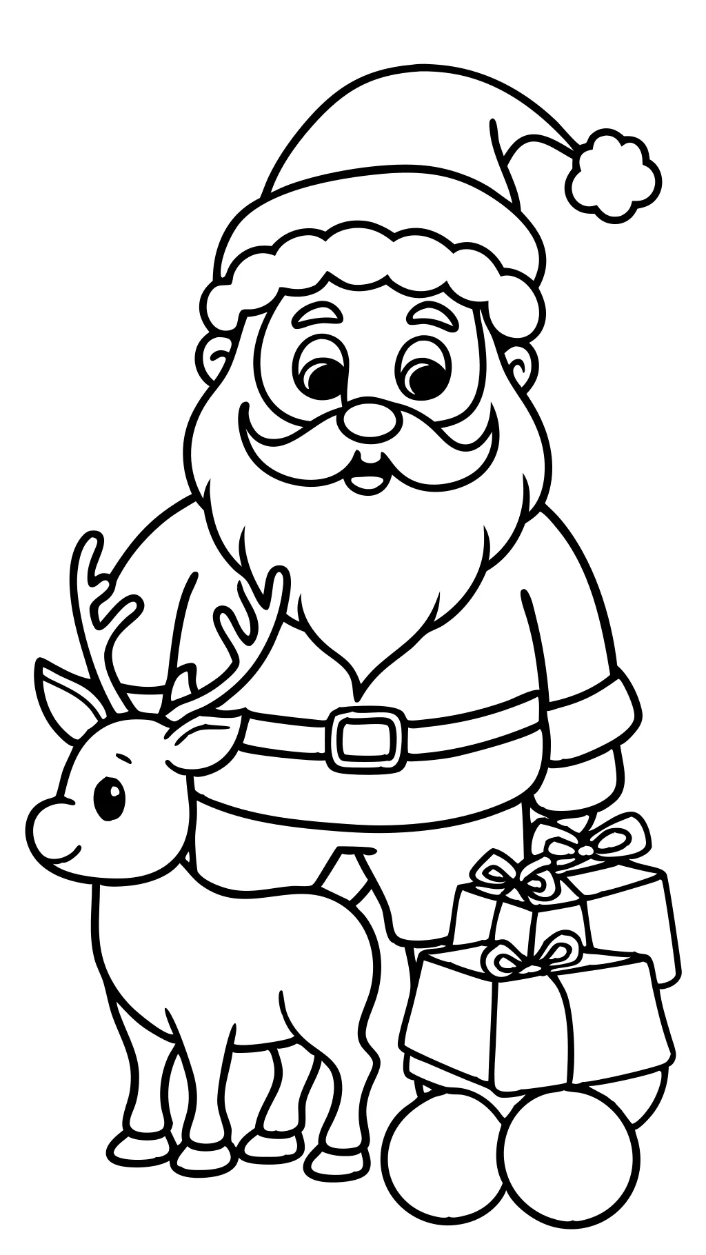 santa coloring pages pdf